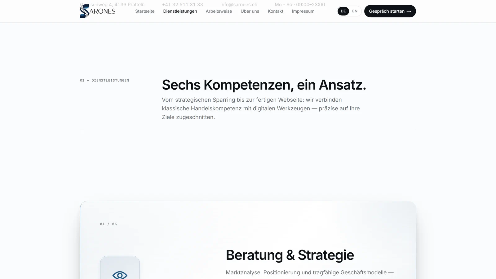 Sarones — Services