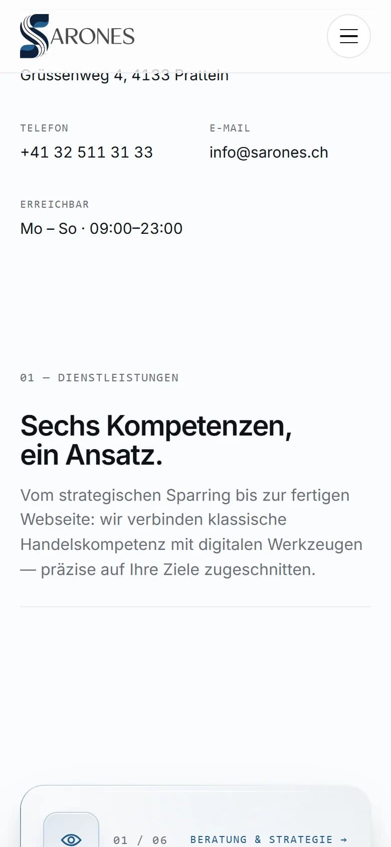 Sarones — Mobile Services