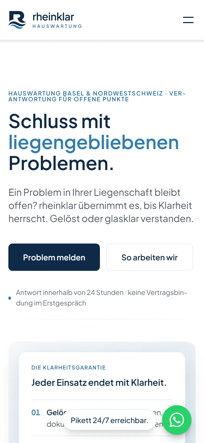 rheinklar — Mobile Hero