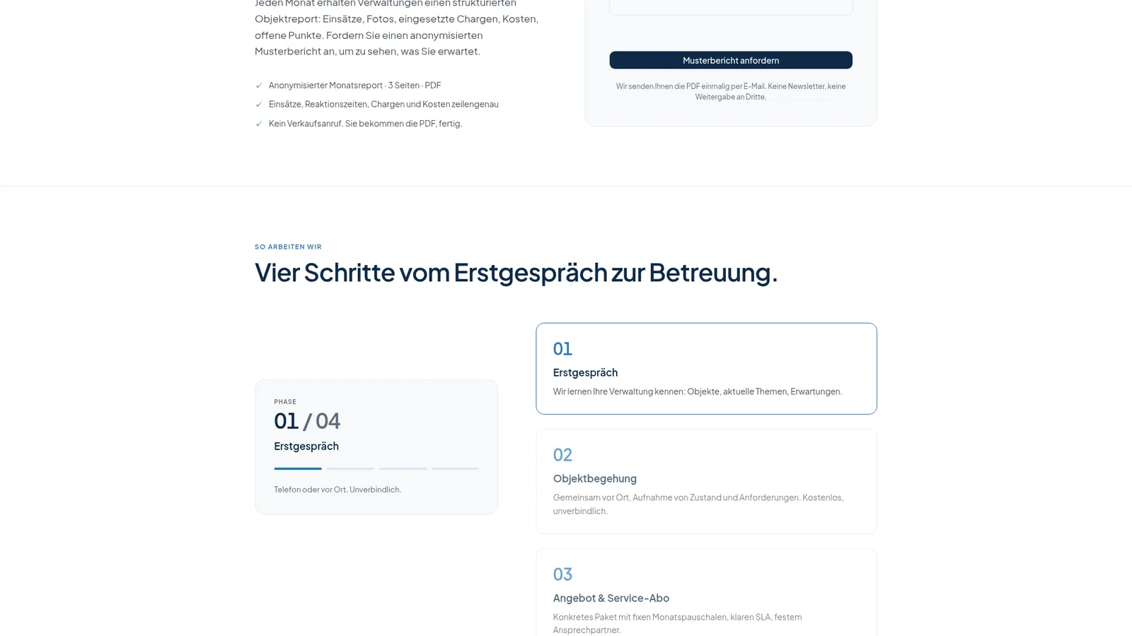 rheinklar — Vorgehen
