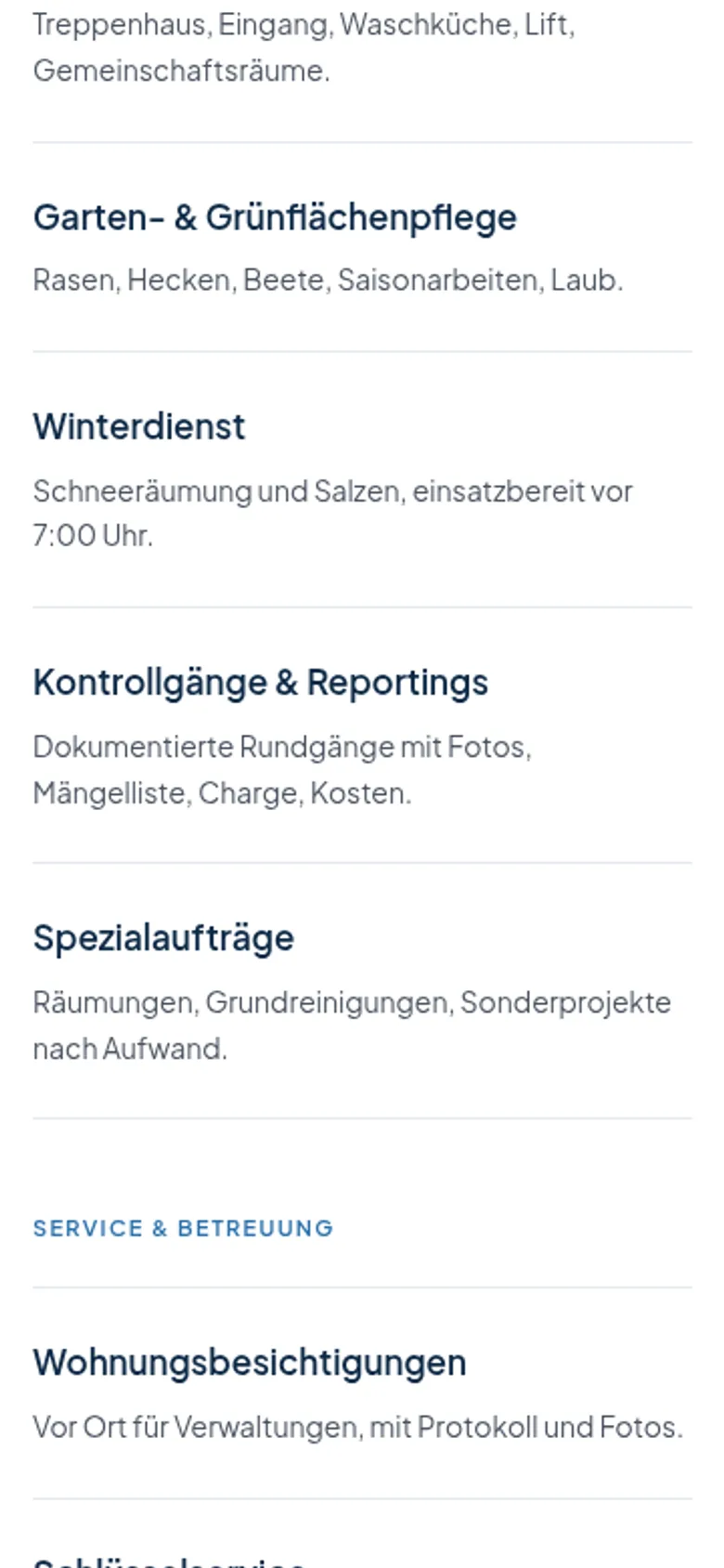 rheinklar — Mobile Leistungen