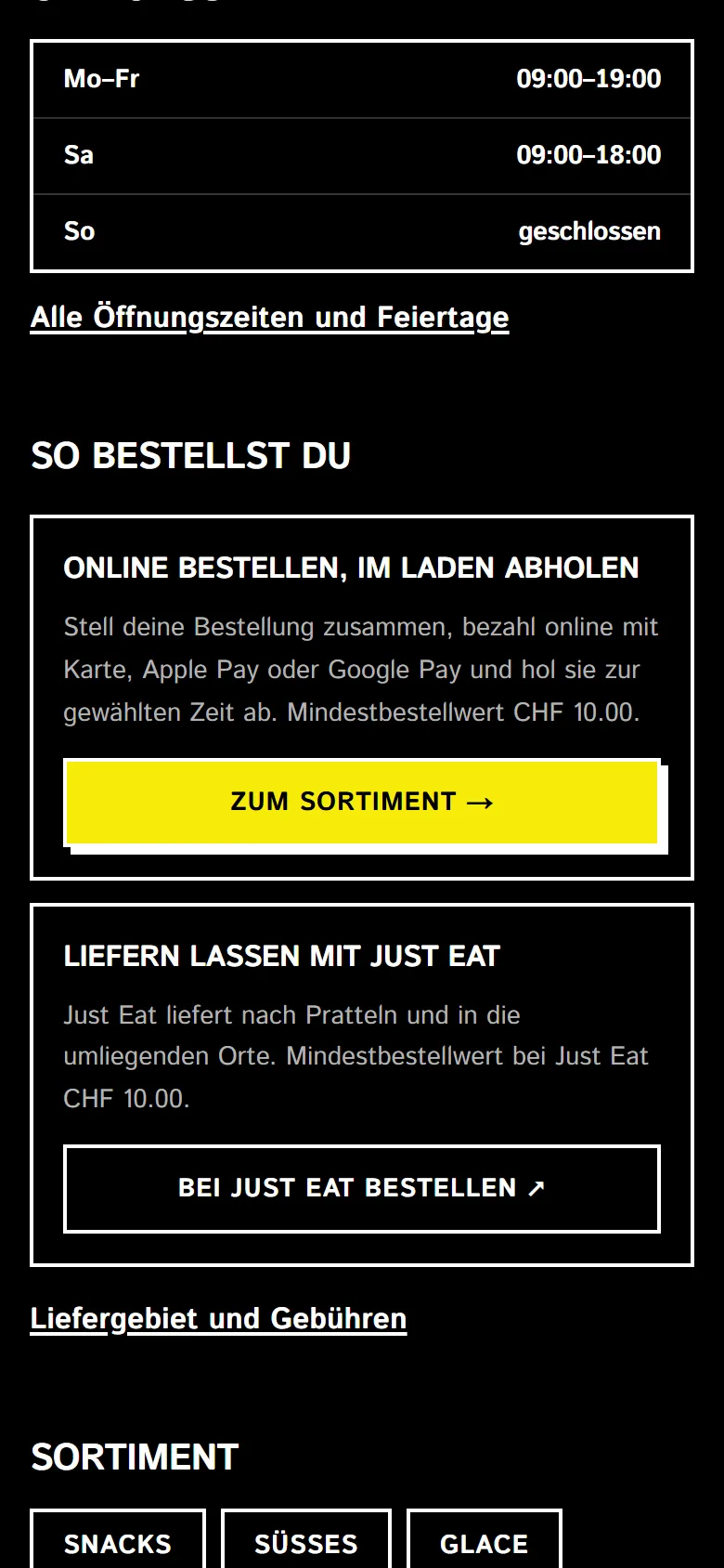 Grüssen-Shop — mobil 3